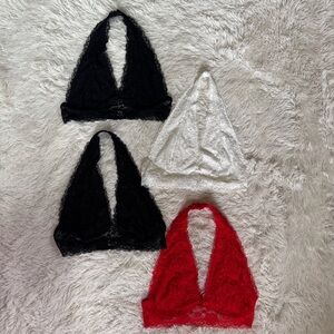 Halter Lace Bralette Set (Pack of 4)